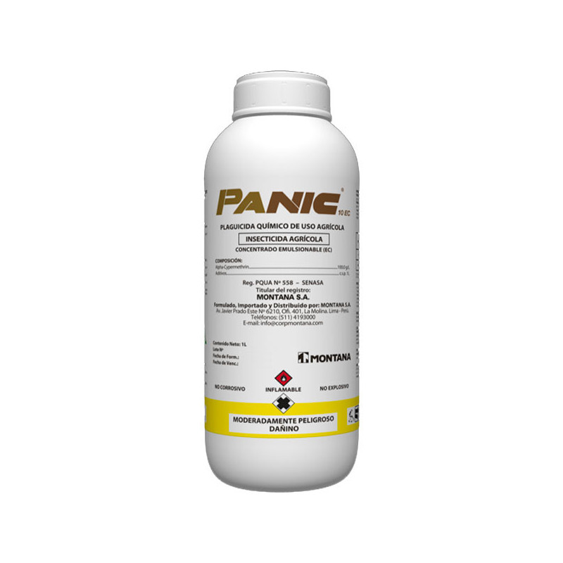  Panic 1L Frasco Cajax12, Alfacipermetrina Insecticida Agricola Accion Contacto Ingestion, Montana 479.661017 Panic 1L Frasco Ca