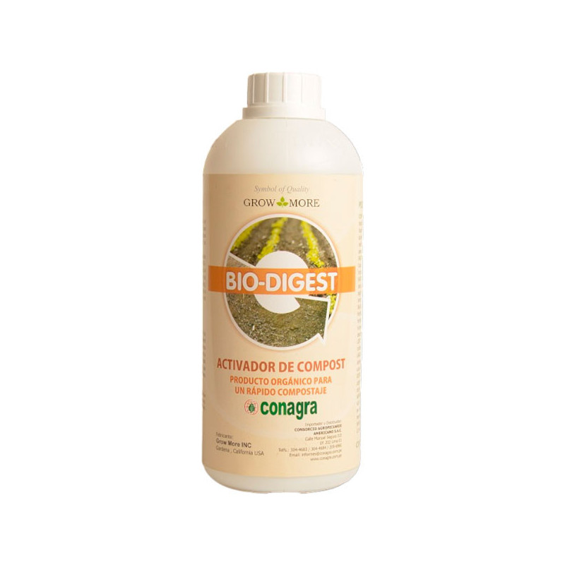  Bio Digest 500gr, Activador de Compost Mezcla Bacterias Enzimas Descomposicion Materia Organica, Conagra 28.813559 Bio Digest 5