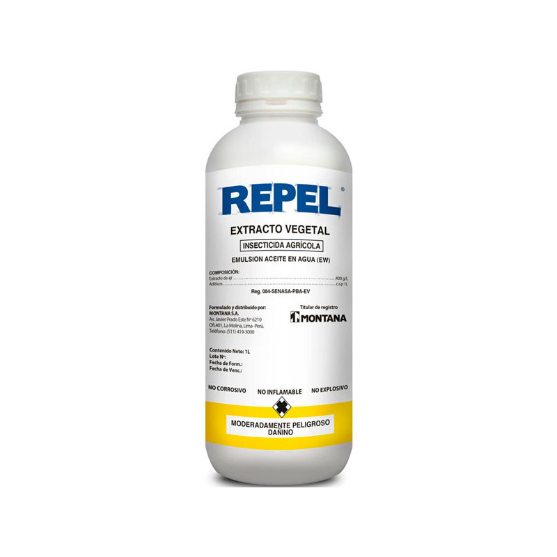  Repel 1L Frasco Cajax12, Extracto de Aji Insecticida Agricola Biologico Repelente Accion Contacto, Montana 1065.254237 Repel 1L