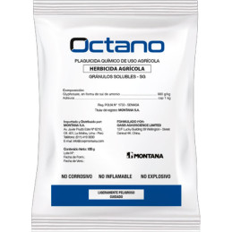  Octano 1Kg Sobre Cajax10, Glifosato Sal de Amonio 880 Herbicida Post emergente No Selectivo, Montana 385.59322 Octano 1Kg Sobre