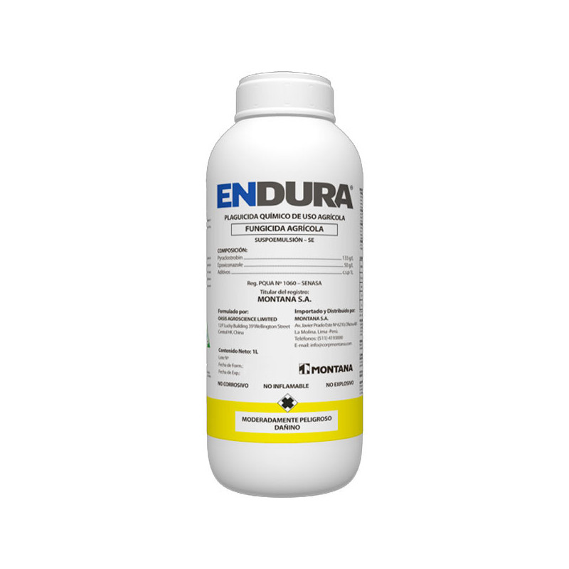  Endura 1L, Pyraclostrobin+Epoxiconazole Fungicida Agricola Accion Preventivo Curativo, Montana 175.423729 Endura 1L, Pyraclostr