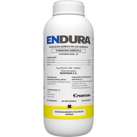  Endura 1L, Pyraclostrobin+Epoxiconazole Fungicida Agricola Accion Preventivo Curativo, Montana 175.423729 Endura 1L, Pyraclostr