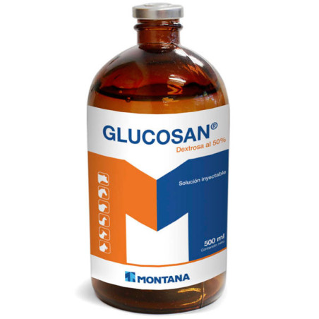 Glucosan 500ml, Dextrosa Reconstituyente Vitaminico Inyectable Cetosis Vacunos, Montana Montana-Glucosan 500ml, Dextrosa Reconst