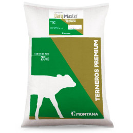  Custom-Pak Dairy Master Terneros Premium 25kg, Alimento Balanceado Peletizado Terneros Lactantes, Montana 122.881356 Custom-Pak