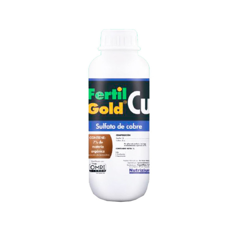  FertilGold Cu 1L Frasco Cajax12, Cobre Azufre Fertilizante Foliar, Avgust 903.389831 FertilGold Cu 1L Frasco Cajax12, Cobre Azu