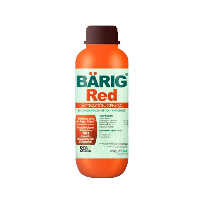  Barig Red 1L Frasco Cajax12, Extracto Algas Marinas Rojas Bioestimulante Organico, Avgust 1111.016949 Barig Red 1L Frasco Cajax