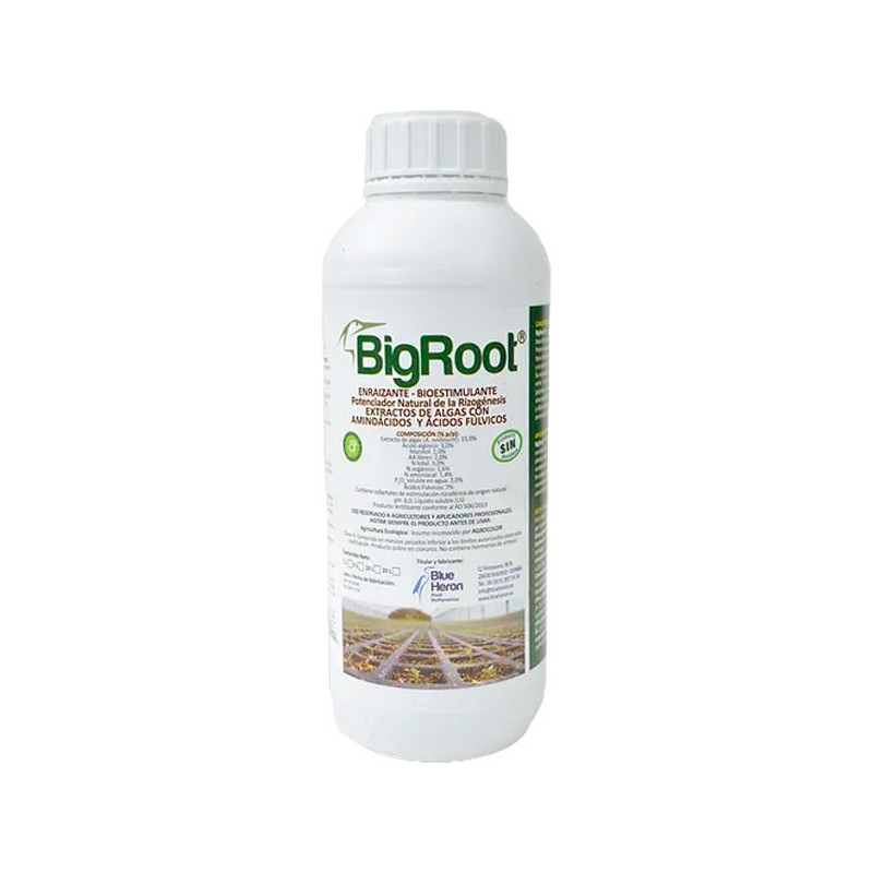  Soluplant Bigroot 1L, Extracto de Algas Aminoacidos Libres Enraizante Bioestimulante, Blue Heron 94.067797 Soluplant Bigroot 1L