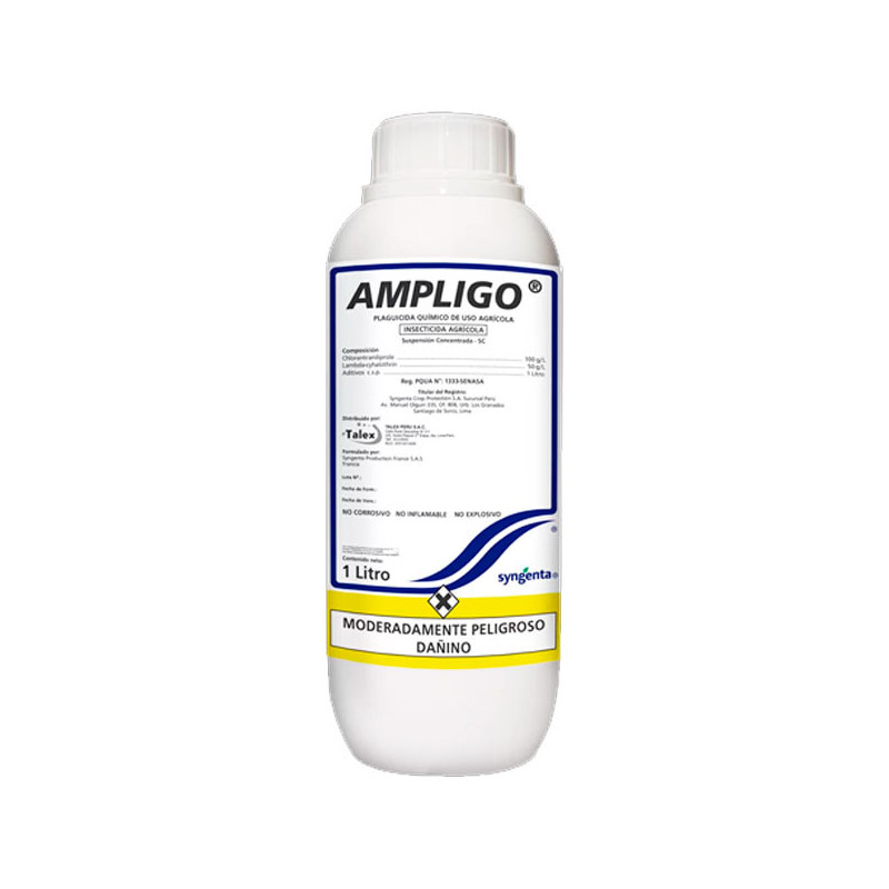  Ampligo 1L, Clorantraniliprole+Lambda-cyhalothrin Insecticida Agricola Accion Contacto Ingestion, Syngenta 477.966102 Ampligo 1