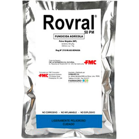  Rovral 1Kg, Iprodione Fungicida Agricola Contacto Preventivo Curativo, Farmagro 220.338983 Rovral 1Kg, Iprodione Fungicida Agri
