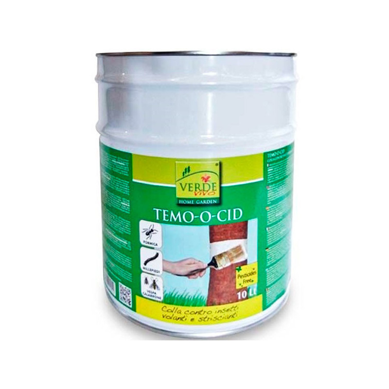  Temo-o-cid 10L, Cola Entomologica Pegamento Trampas Etologicas Insectos Voladores, Verde Vivo 400 Temo-o-cid 10L, Cola Entomolo