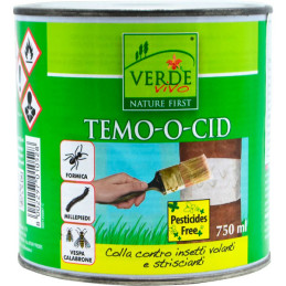  Temo-o-cid 750ml, Cola Entomologica Pegamento Trampas Etologicas Insectos Voladores, Verde Vivo 63.000001 Temo-o-cid 750ml, Col