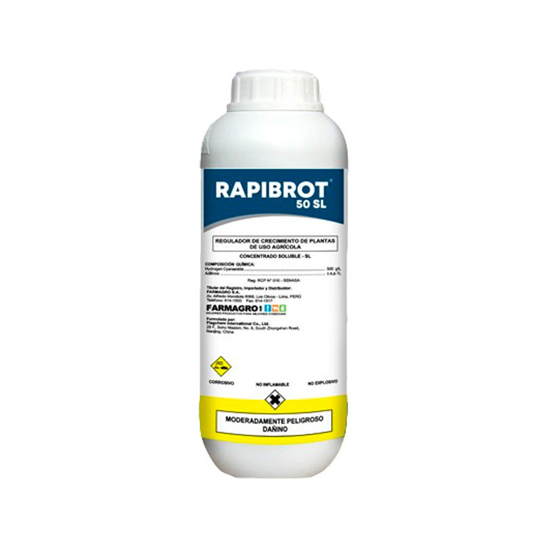  Rapibrot 1L, Cianamida Hidrogenada Regulador de Crecimiento Estimula Brotacion Rompe Dormancia, Farmagro 28.813559 Rapibrot 1L,