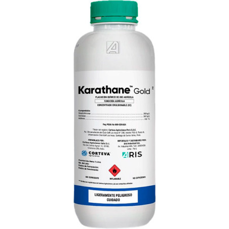 Karathane Gold 1L, Meptyldinocap+Solvesso Fungicida Agricola Amplio Espectro Erradicante, ARIS ARIS-Karathane Gold 1L, Meptyldin