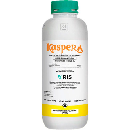  Kasper 1L, Glufosinato de amonio No Selectivo Contacto Post-emergente. ARIS 27 Kasper 1L, Glufosinato de amonio No Selectivo Co