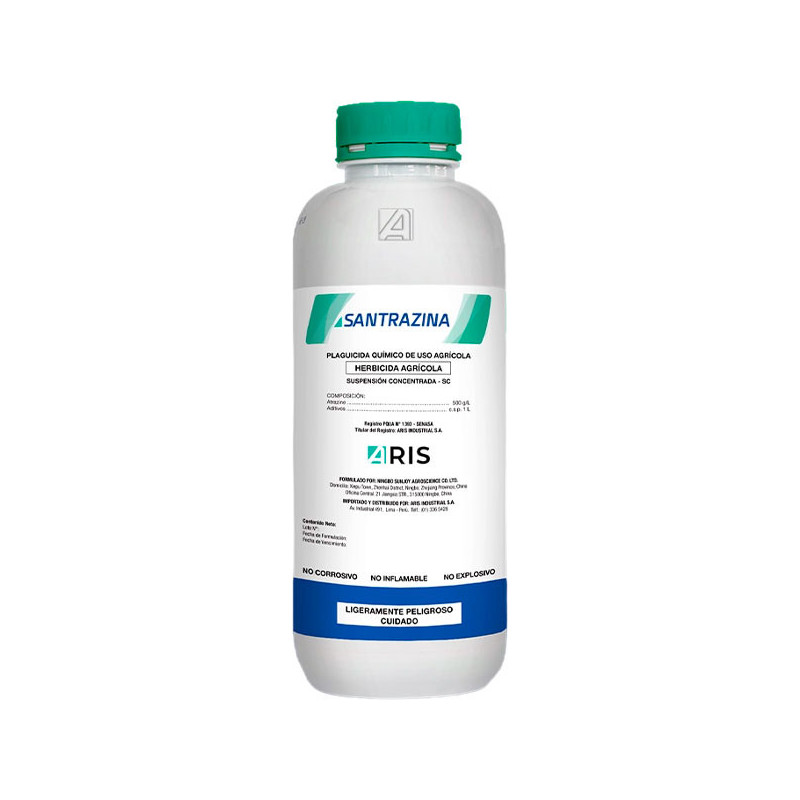  Santrazina 1L, Atrazina Herbicida Sistemico Pre Post-emergente Hoja Ancha, ARIS 27.118644 Santrazina 1L, Atrazina Herbicida Sis