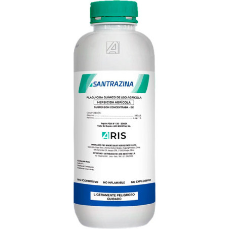  Santrazina 1L, Atrazina Herbicida Sistemico Pre Post-emergente Hoja Ancha, ARIS 27.118644 Santrazina 1L, Atrazina Herbicida Sis
