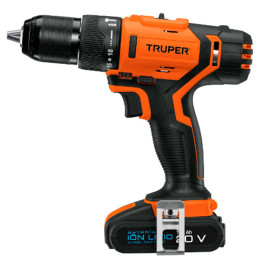  Taladro Percutor Inalambrico 1/2" 18V 1400RPM 22400GPM 28Nm Velocidad Reversible, ROTI-18A2-2 11020 Truper 299.152542 Taladro P