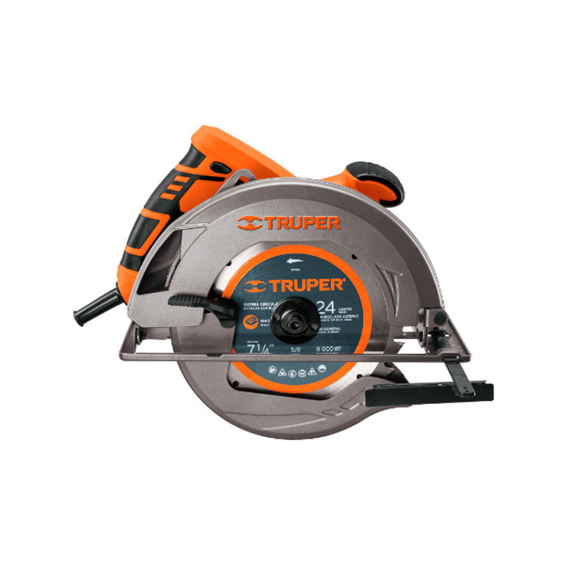  Sierra Circular Truper Profesional 1500W 5500RPM Incluye Disco 24D, SICI-7-1/4A3-2 11005 Truper 210.169492 Sierra Circular Trup