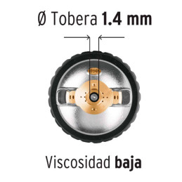  Pistolas de Pinturas Gravedad 600ml HVLP T1.4mm VB 3Control A20-24cm Automotriz Pro, PIPI-440X Truper 14031 209.322034 Pistolas