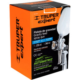  Pistolas de Pinturas Gravedad 600ml HVLP T1.4mm VB 3Control A20-24cm Automotriz Pro, PIPI-440X Truper 14031 209.322034 Pistolas
