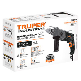  Taladros Percutores 1/2" 900W Vvariable Reversible, Truper 15202 172.881356 Taladros Percutores 1/2" 900W Vvariable Reversible,