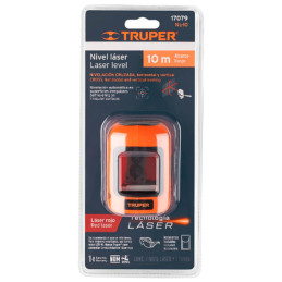 Nivel Laser 10M Nivelacion Automatica, Tres tipos Horizontal Vertical y Cruz, NL-10 17079 Truper 152.542373 Nivel Laser 10M Niv