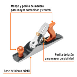  Cepillo para Carpintero Estriado Ancho de Corte 2", en Hierro Ductil, incluye 2 Cuchillas, 5C 12015 Truper 126.271186 Cepillo p