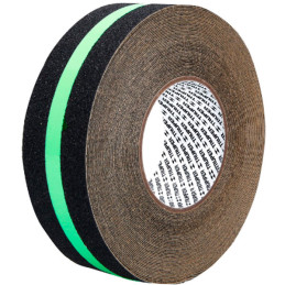  Cintas adhesivas antiderrapantes 2" x18m Negro Fotoluminiscente, Truper 101451 111.864407 Cintas adhesivas antiderrapantes 2" x