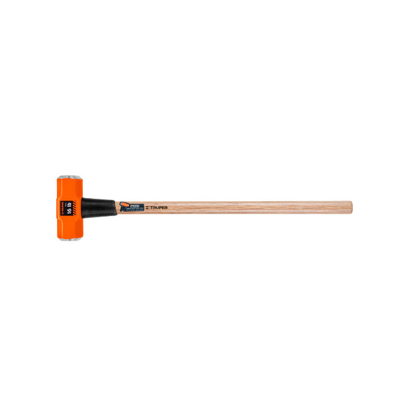  Combas 16lb Octagonales Mango36", Cara Maquinada con protector termoplastico, MD-16M 16515 Truper 108.474576 Combas 16lb Octago