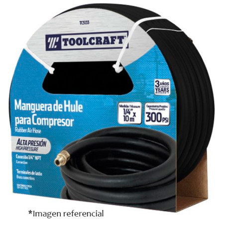  Mangueras 1/2" x10 Metros Alta Presion Para Aire Toolcraft TC5135 137.288136 Mangueras 1/2" x10 Metros Alta Presion Para Aire T