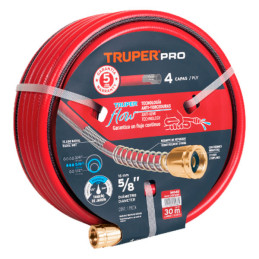  Mangueras 5/8" x30m 4capas SReforzada ConexionesMetalicas Truper 16040 83.898305 Mangueras 5/8" x30m 4capas SReforzada Conexion