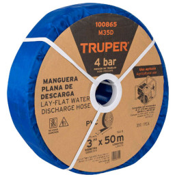  Rollos Mangueras Plana 3" x50m Descarga para motobombas Truper 100865 421.186441 Rollos Mangueras Plana 3" x50m Descarga para m