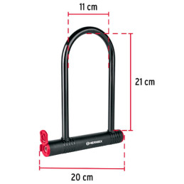  Candados 12mm Rigido Tipo "U" bicicletas motocicletas Portones Hermex 49620 25.423729 Candados 12mm Rigido Tipo "U" bicicletas 