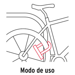  Candados 12mm Rigido Tipo "U" bicicletas motocicletas Portones Hermex 49620 25.423729 Candados 12mm Rigido Tipo "U" bicicletas 