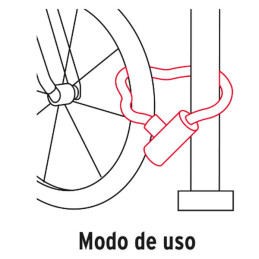  Candados con Cadena 10mm x90cm Forrado motocicleta y bicicleta Hermex 49621 43.220339 Candados con Cadena 10mm x90cm Forrado mo