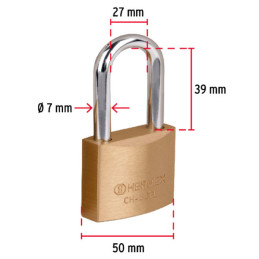  Candados 50mm S3 Hierro GanchoLargo Hermex 27072 6.525424 Candados 50mm S3 Hierro GanchoLargo Hermex 27072
Cuerpo de hierro con