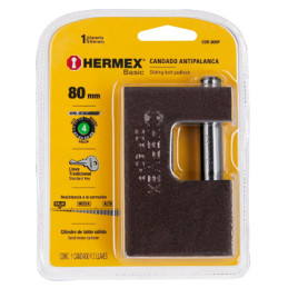  Candados Antipalanca 80mm S4 Hierro Hermex 22517 17.79661 Candados Antipalanca 80mm S4 Hierro Hermex 22517
Cuerpo de hierro con