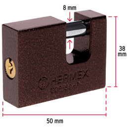  Candados Antipalanca 50mm S3 Hierro Hermex 22515 10.847458 Candados Antipalanca 50mm S3 Hierro Hermex 22515
Cuerpo de hierro co
