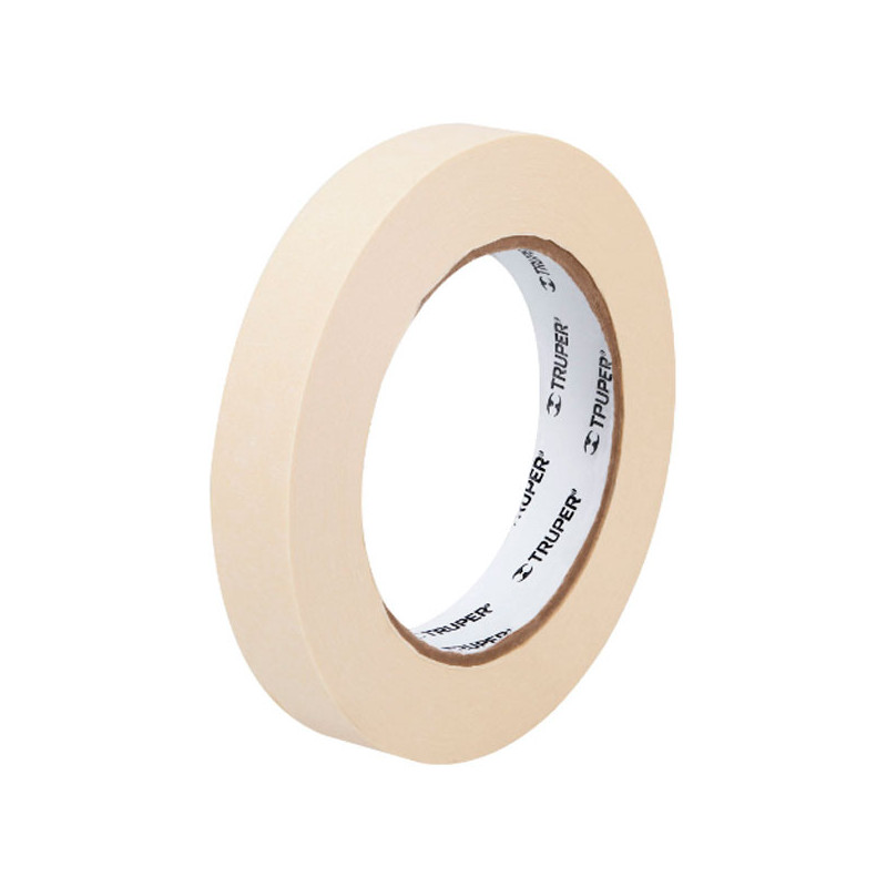  Cinta Masking Tape 18mm x50m E0.13mm Alta Resistencia Truper 12590 3.050847 Cinta Masking Tape 18mm x50m E0.13mm Alta Resistenc