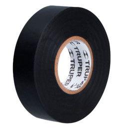  Cinta Aislantes 19mm x18m Negro acrilico E0.18mm Flexible Encogible Truper 12500 2.372881 Cinta Aislantes 19mm x18m Negro acril