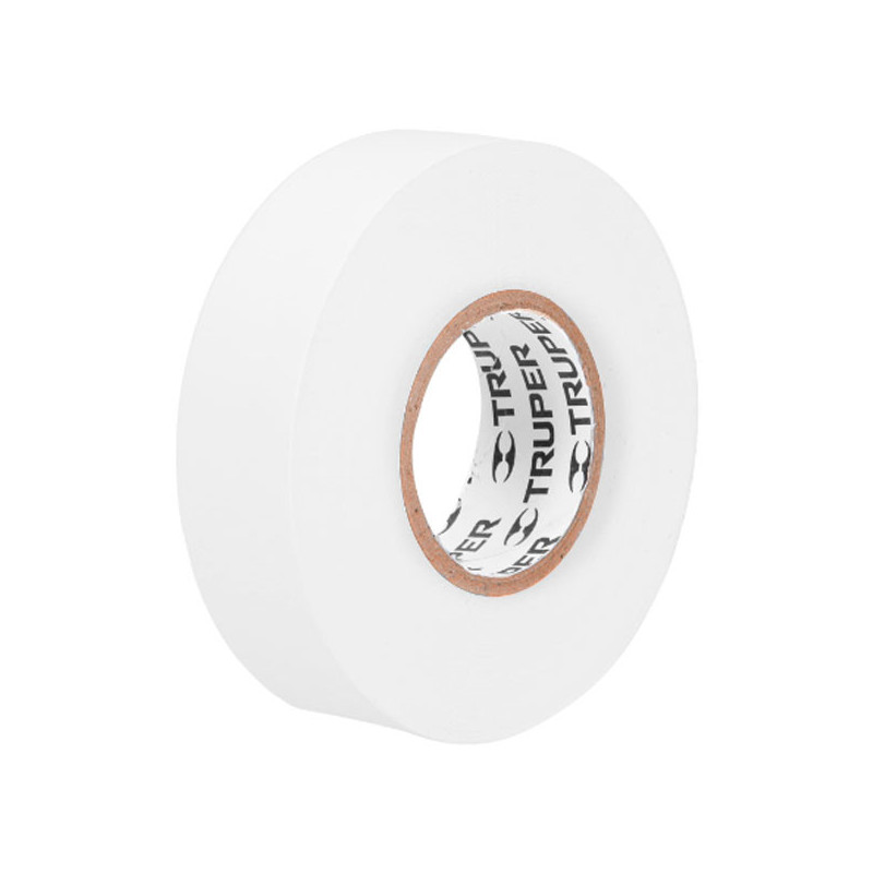  Cinta Aislantes 19mm x18m Blanco acrilico E0.18mm Flexible Encogible Truper 12506 2.372881 Cinta Aislantes 19mm x18m Blanco acr