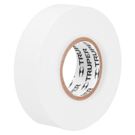  Cinta Aislantes 19mm x18m Blanco acrilico E0.18mm Flexible Encogible Truper 12506 2.372881 Cinta Aislantes 19mm x18m Blanco acr