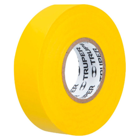  Cinta Aislantes 19mm x18m Amarillo acrilico E0.18mm Flexible Encogible Truper 12503 2.372881 Cinta Aislantes 19mm x18m Amarillo