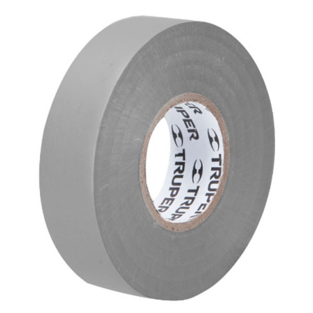  Cinta Aislantes 19mm x18m Gris acrilico E0.18mm Flexible Encogible Truper 12507 2.372881 Cinta Aislantes 19mm x18m Gris acrilic