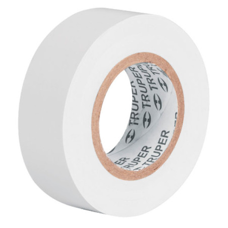  Cinta Aislantes 19mm x9m Blanco acrilico E0.18mm Flexible Encogible Truper 13515 1.186441 Cinta Aislantes 19mm x9m Blanco acril