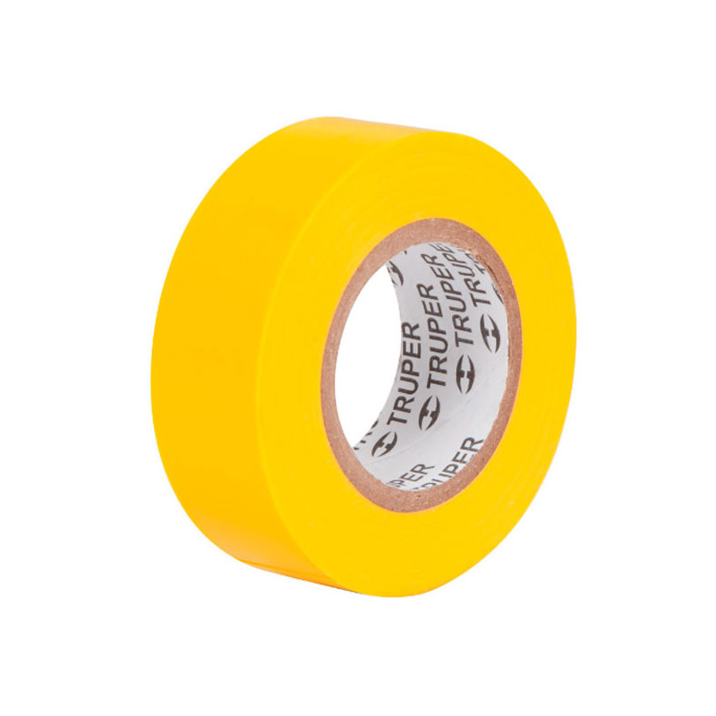  Cinta Aislantes 19mm x9m Amarillo acrilico E0.18mm Flexible Encogible Truper 13512 1.186441 Cinta Aislantes 19mm x9m Amarillo a