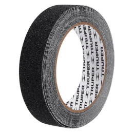  Cintas adhesivas antiderrapantes 1" x5m Negro Pisos y Rampas, Truper 12542 10.847458 Cintas adhesivas antiderrapantes 1" x5m Ne