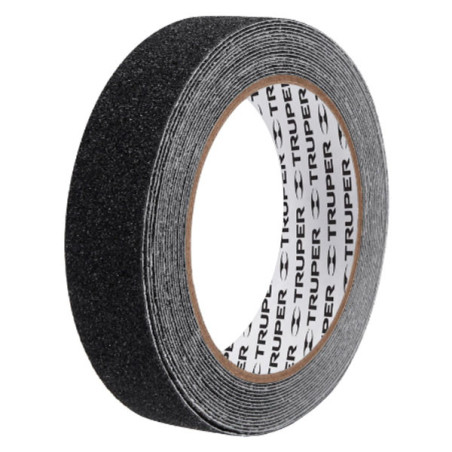  Cintas adhesivas antiderrapantes 1" x5m Negro Pisos y Rampas, Truper 12542 10.847458 Cintas adhesivas antiderrapantes 1" x5m Ne