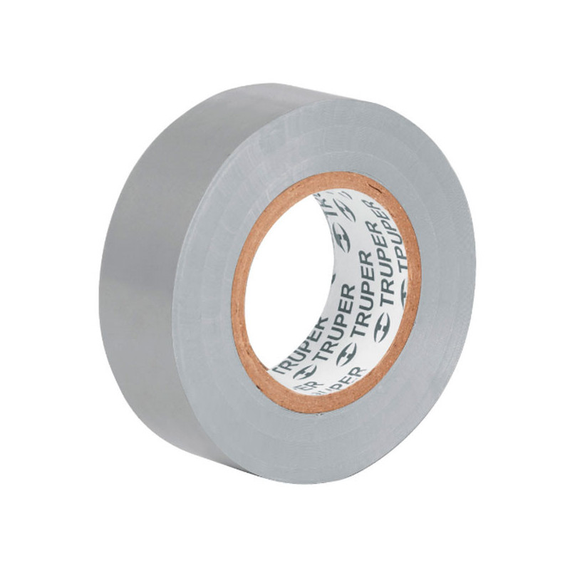  Cinta Aislantes 19mm x9m Gris Acrilico E0.18mm Flexible Encogible Truper 13516 1.186441 Cinta Aislantes 19mm x9m Gris Acrilico 