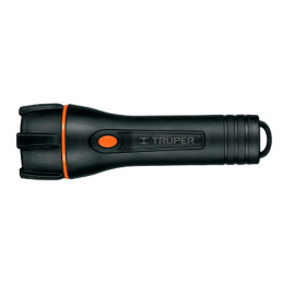  Linternas LED 180 Lumenes Alta Potencia Alcance 200M Duracion 40H 2 Pilas D, de Plastico con TPR, LIPLA-180 13019 Truper 37.288